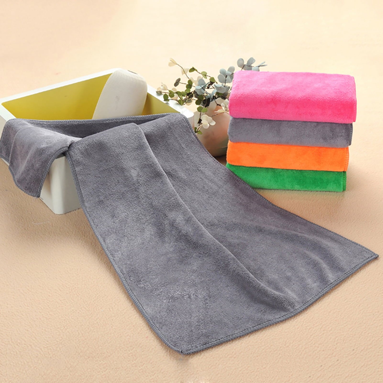 1Pc Microfiber Hair Towel Soft Super Absorbent Microfiber Microfiber Hair Towel Wraps Women for Gym - Image 6