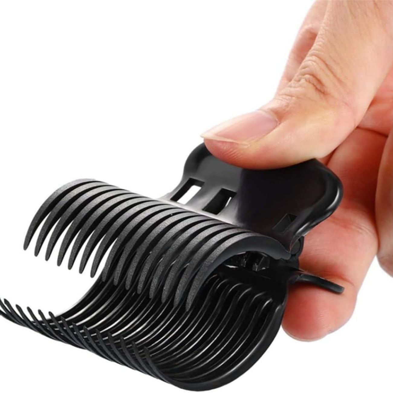 2.4x2x1.6In Replacement Hair Section Styling Clips for Home,Black Plastic Hair Section Fixing Clamps for Effortless C... - Image 3