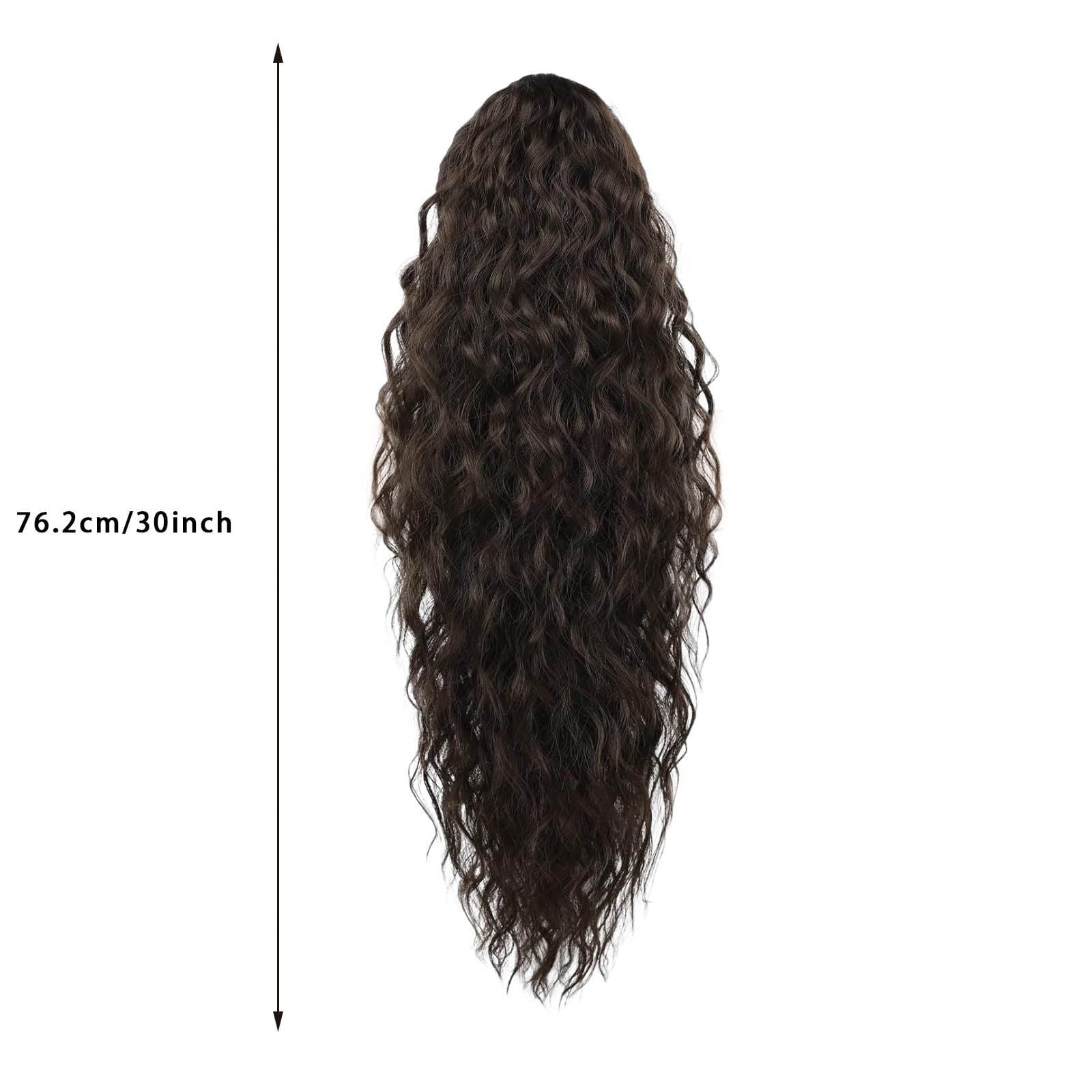 30 inch Claw Long Wavy Ponytail Extension Pony Tail Clip in Hair Extensions for Women Synthetic Hairpiece - Image 5