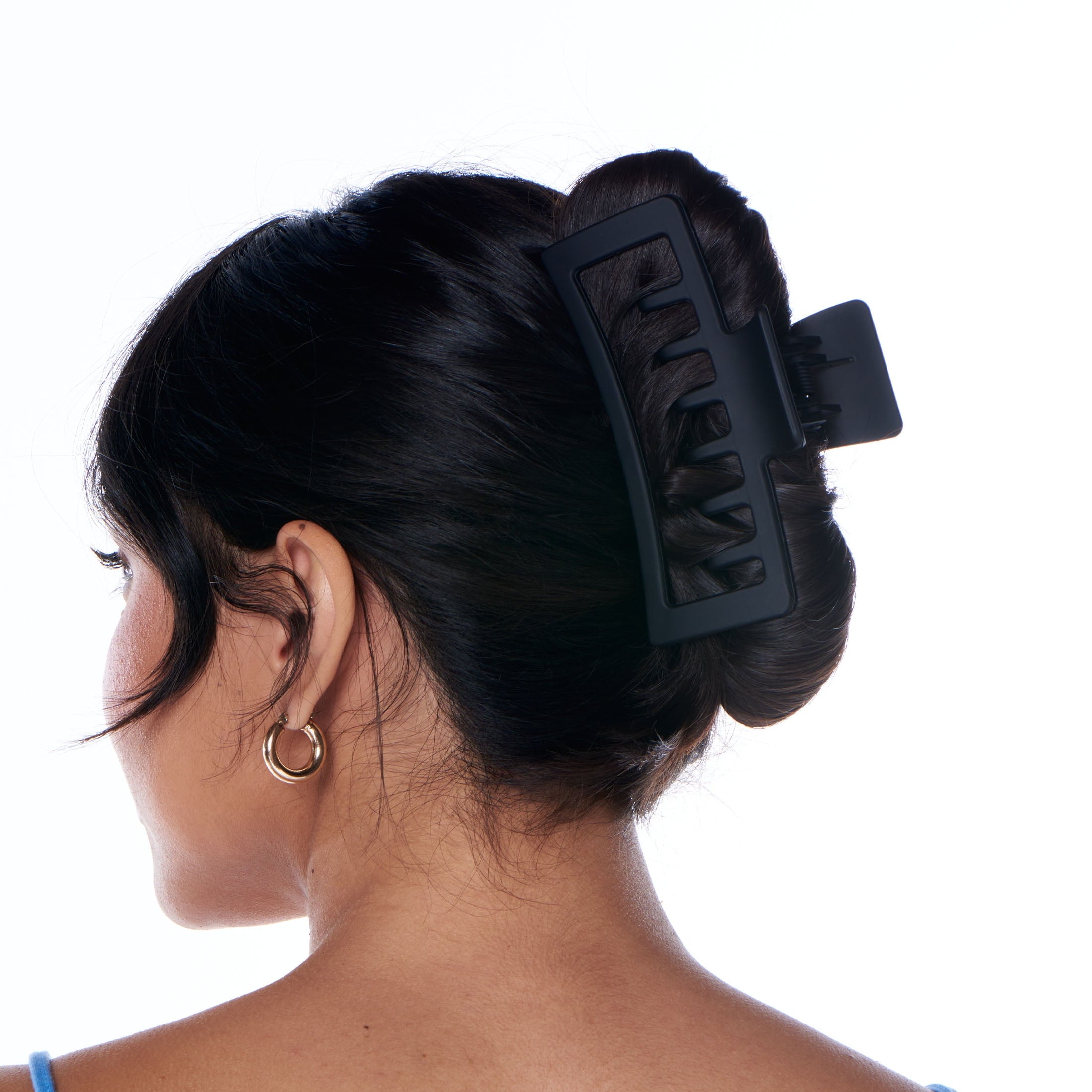 Gimme® Rectangle Claw Clip, Black Tortoise, 2 Count - Image 4