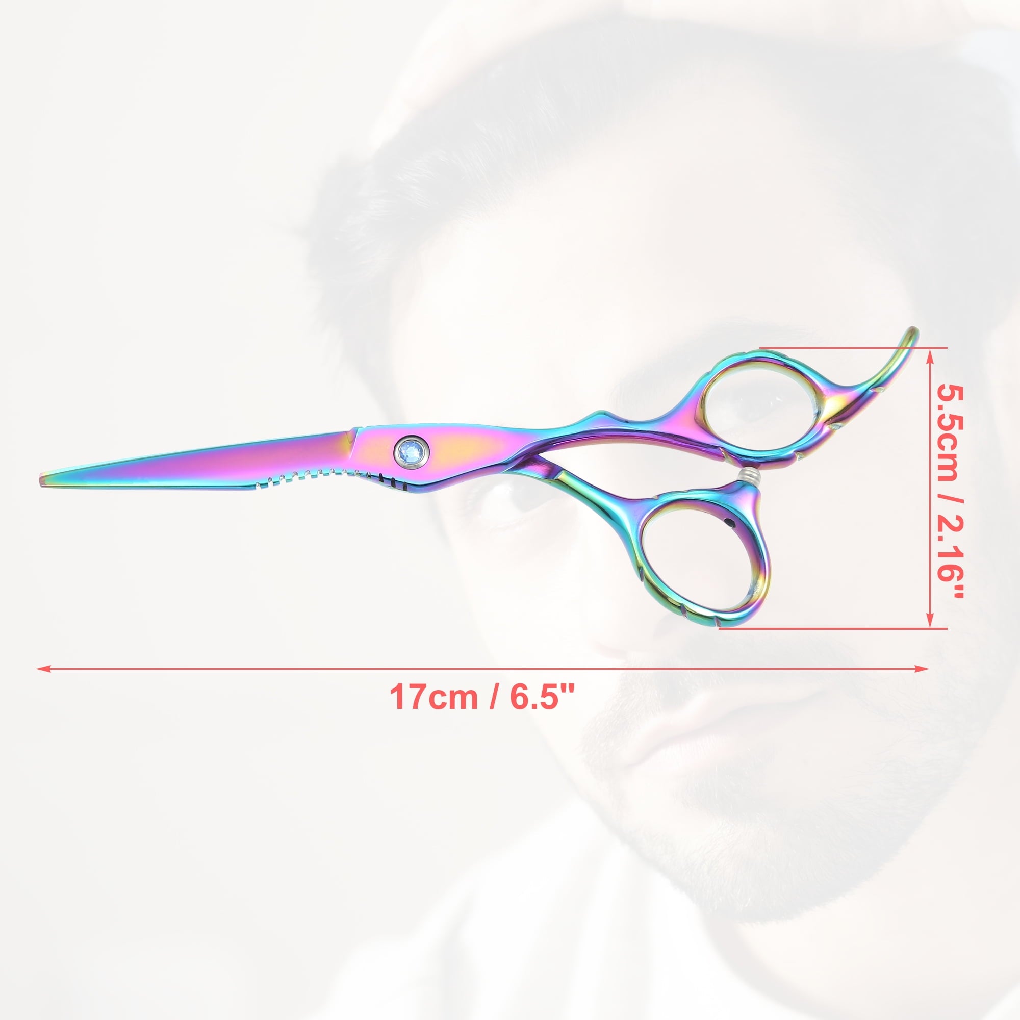 Professional Hair Cutting Scissors 6.5inch Barber Scissors Multicolor - Image 2