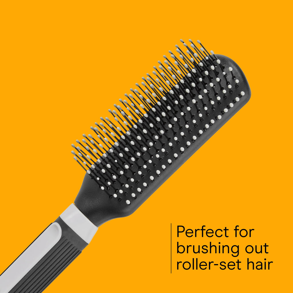 (2 pack) Conair Grip & Shape Nylon Bristle All-Purpose Hair Brush, Colors Vary - Image 4