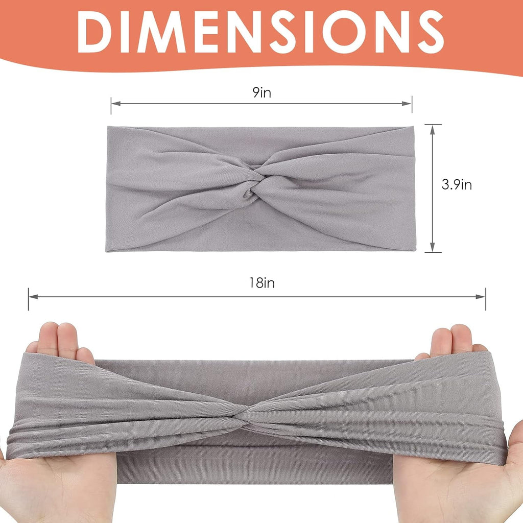12Pcs Headbands for Women,Ventilate and Anti-slip Sport Headband, Fashionable Twist-style Head Wraps - Image 6