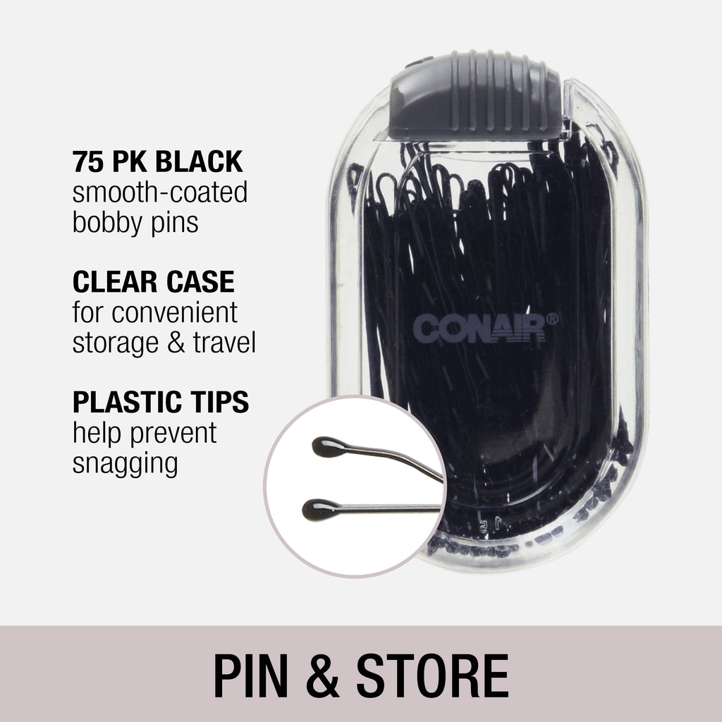 Bobby Pins, Black, 75 Count - Image 2