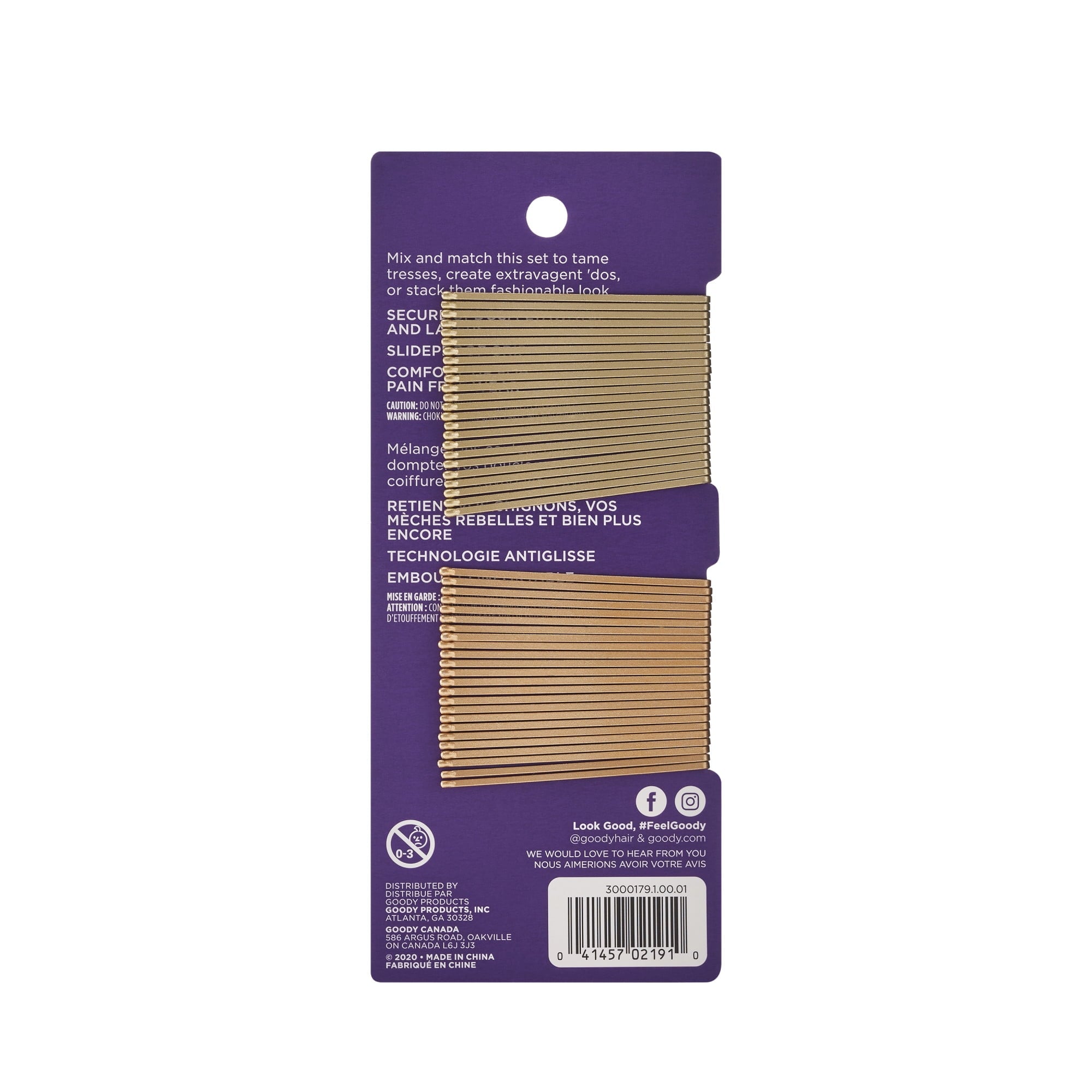 Goody Blonde Bobby Pins, Slide Proof Grip Comfort Tip, Pain Free Wear, Blonde, 48Ct - Image 5