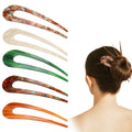 5 U Shaped Hair Pins for Buns, Large Bobby Pins Hair Pins for Thick Hair Extra Hold, French Hair Pin Bobby Pins Brown...