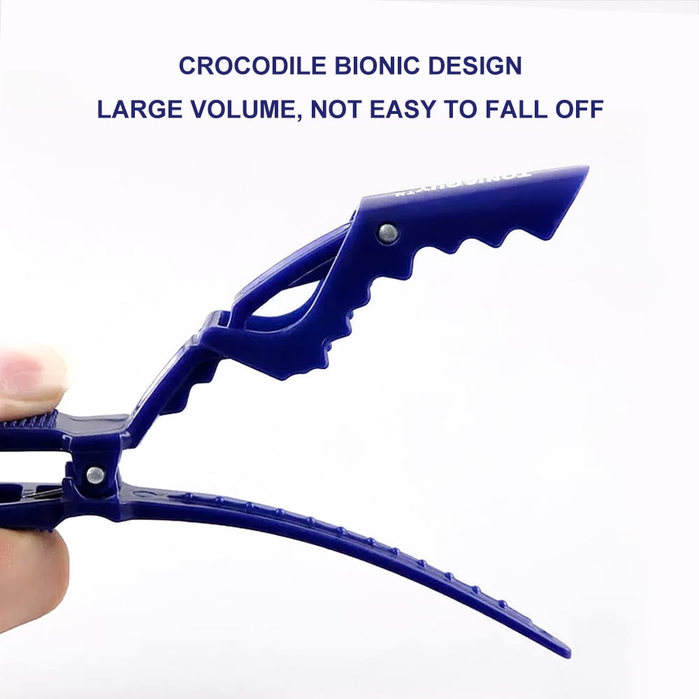 12 Pcs Alligator Clips for Hair Styling Matte Alligator Crocodile Clips for Women Hair Sectioning(White) - Image 6