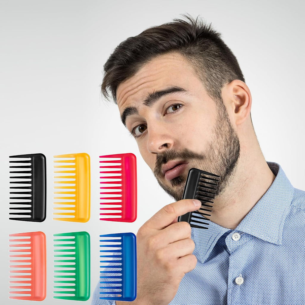 6 Pcs Small Combs for Hair, Small Mini Wide Tooth Comb, 4.3 Inches Mini Comb, Travel Detangling Comb, Pocket Combs, Shower Wet Portable Comb - Image 4