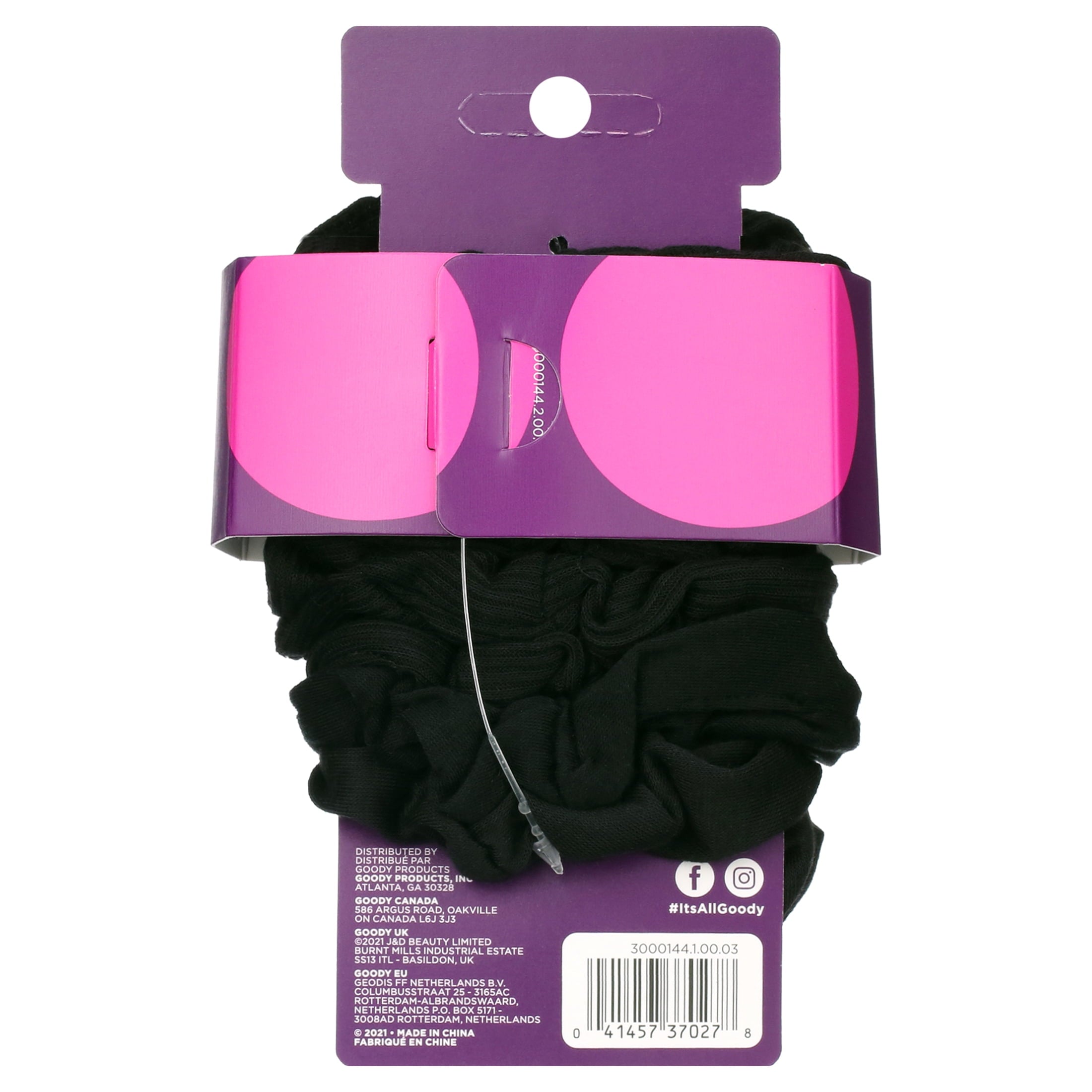 Ouchless Scrunchies, Gentle Hair Scrunchies, Black, 8 Ct - Image 6