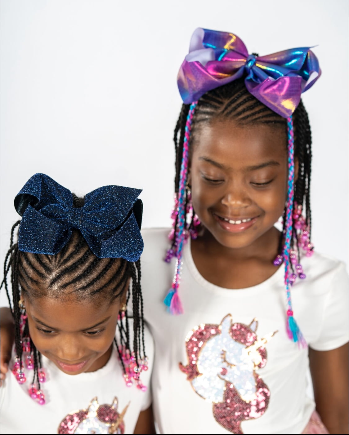 & Bead It Tool Automatic Hair Braider with Beads Pink and Purple with Glitter - Image 6