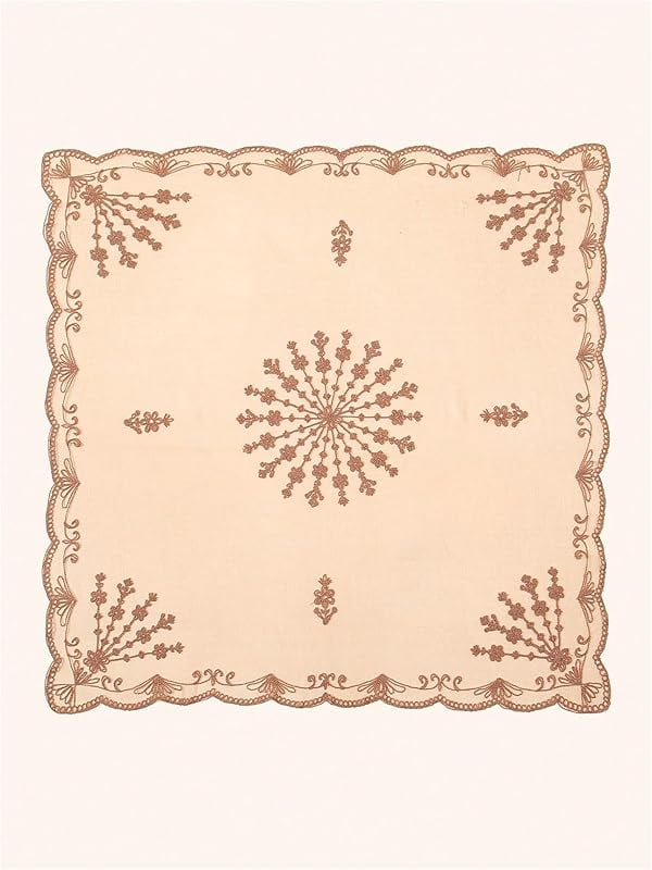 Women's Flower Embroidery Hair Scarf Headband Sheer Lace Hair Bandana - Image 4