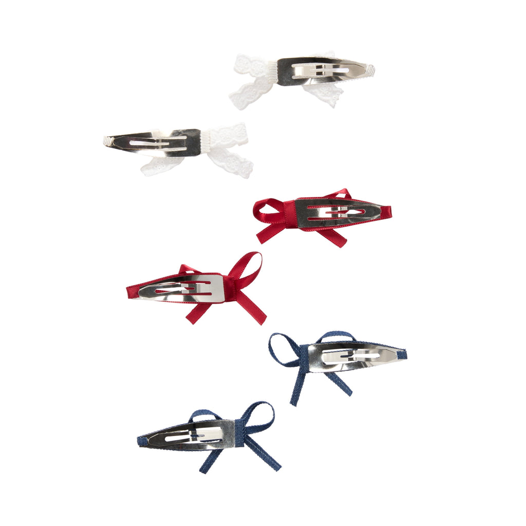 x Pain-Free Bow Snap Hair Clips Strong Grip, All Hair Types, 6 Count - Image 4