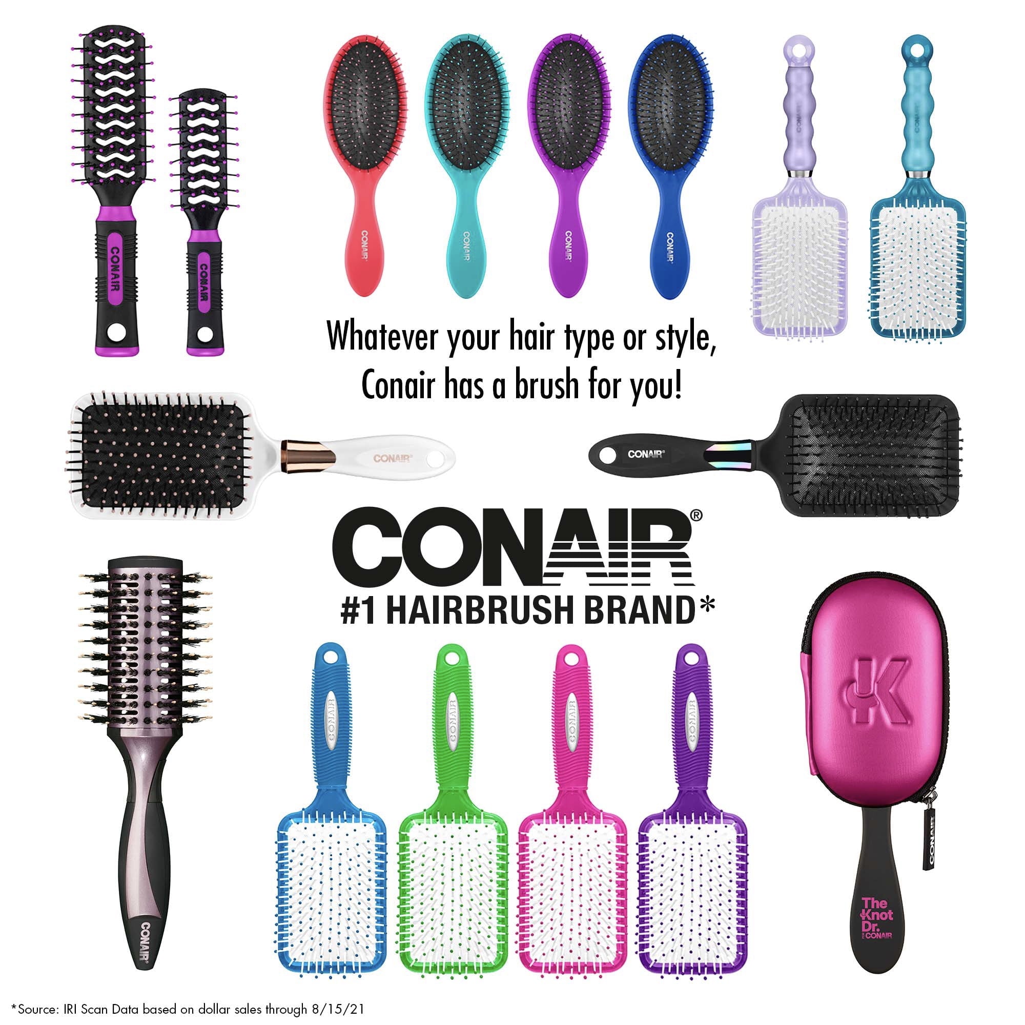 Conair Grip & Lift Vented Hair Brush with Rubber-Grip Handle - Image 4