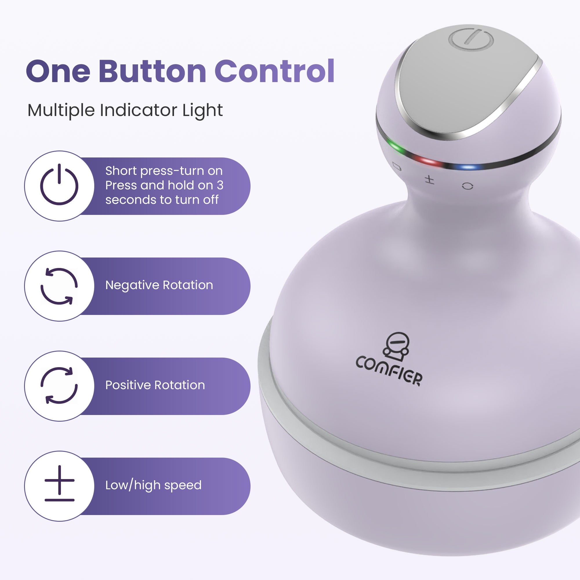 for Hair Growth,Cordless Smart Scalp for Stress Relief,Gifts for Mom,Dad,Lover - Image 4