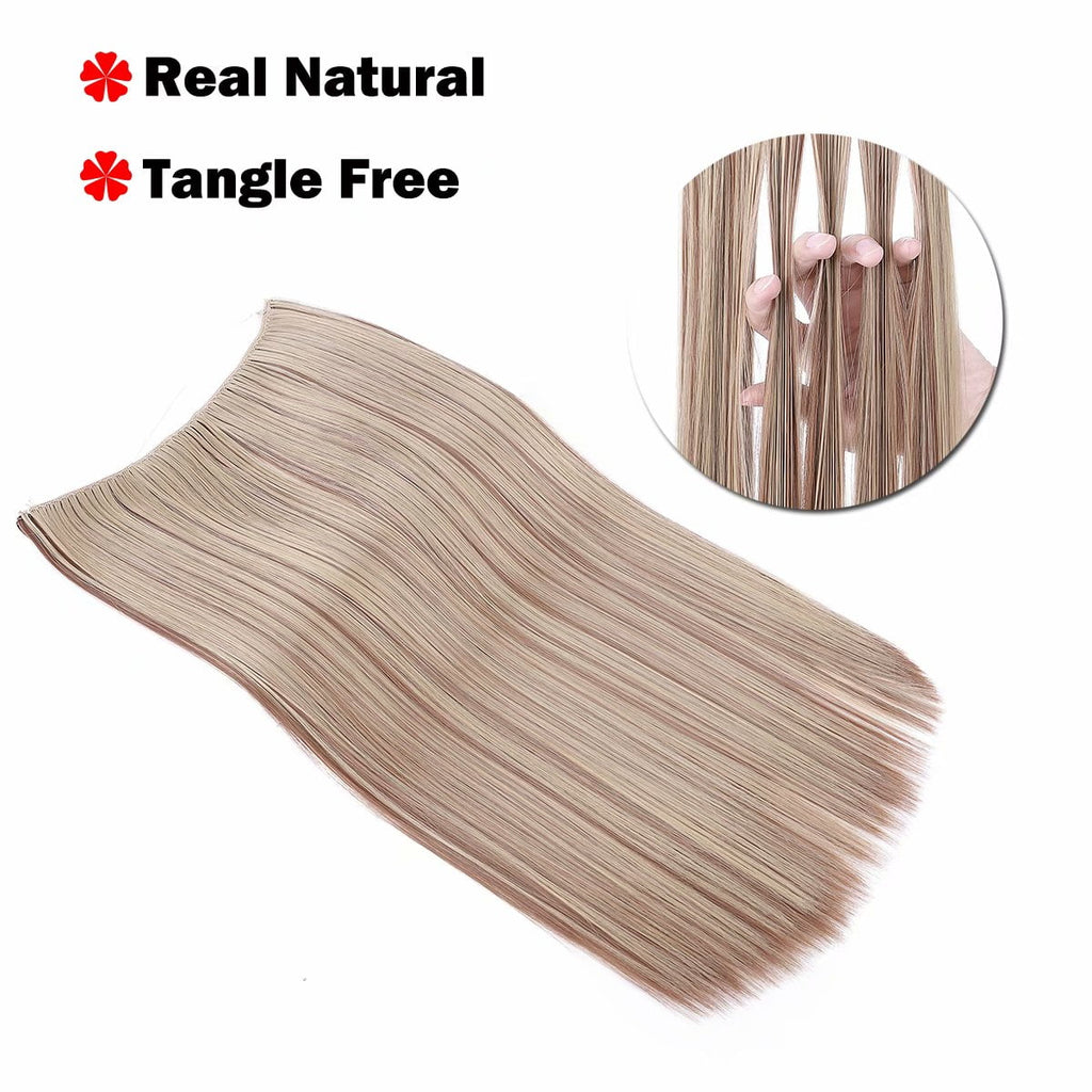 Extensions Secret Hidden Wire in One Piece Real Long Thick Synthetic 100% Natural Straight Curly Headband Extensions ... - Image 4