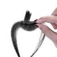 in Bangs Bangs Hair 100% Real Human Hair Bangs Bangs in Hair Extensions Human HairHandwoven Air Bangs with Sideburns ... - Image 3