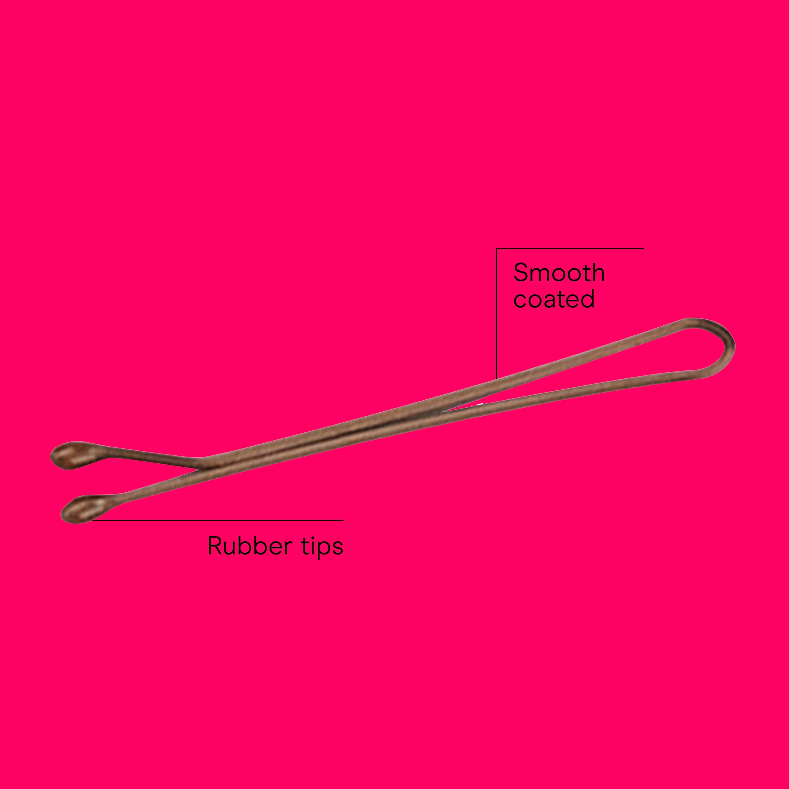 Conair Styling Essentials Mini Bobby Pins, Smooth Brown, 36 Count - Image 2