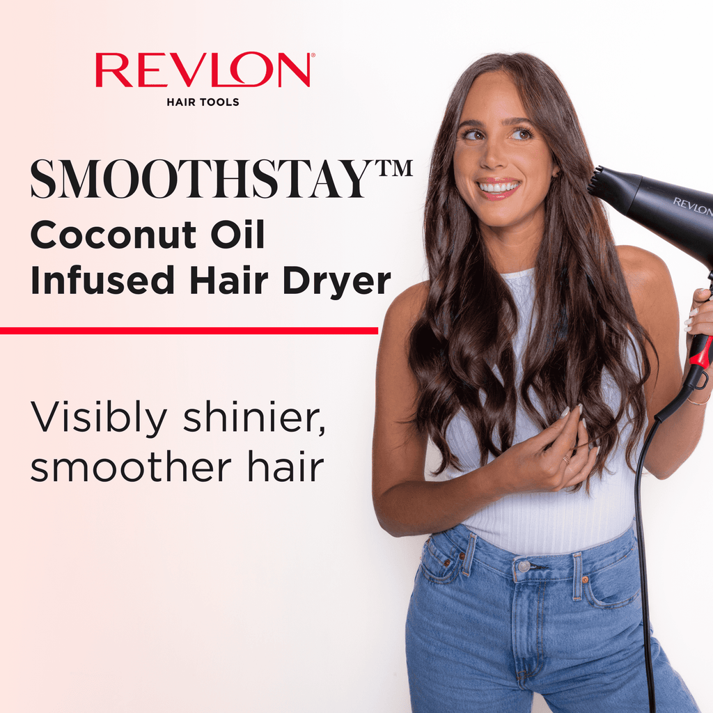 Oil-Infused Ceramic Hair Dryer with Diffuser, Black - Image 2