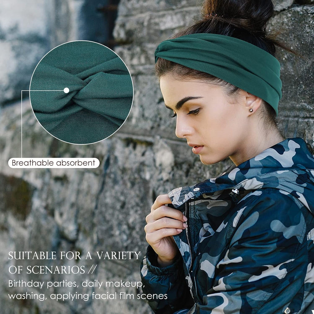 12Pcs Headbands for Women,Ventilate and Anti-slip Sport Headband, Fashionable Twist-style Head Wraps - Image 2