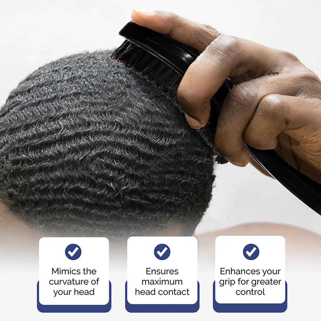 TUITOONM Men's Beard Brush Bristle Oil Hair Brush Africans Curling Comb Hair Styling Hair Brush Made With Reinforced Boar And Nylon Bristles - Image 5