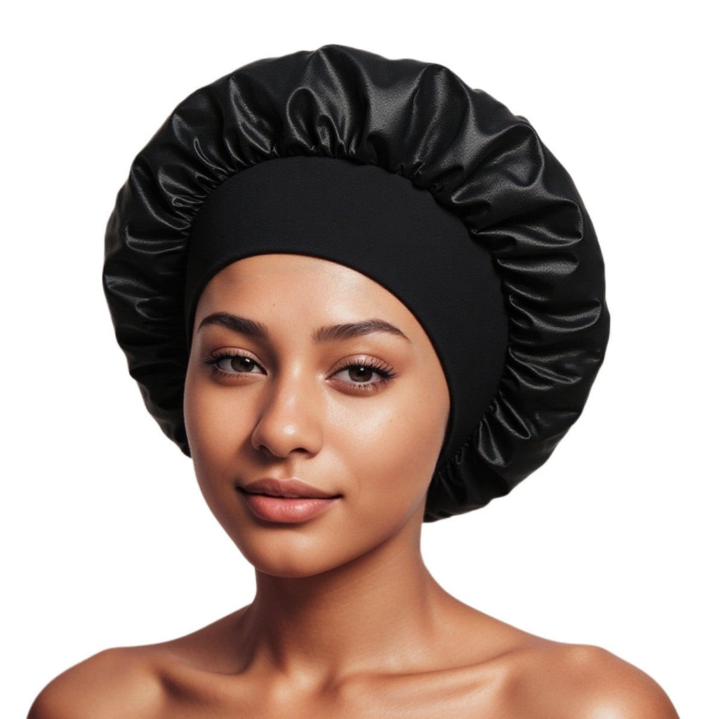 Silk Sleep Cap for Women Adjustable Satin Bonnet with Double Layer Hair Protection for Curly Natural Hair Night Sleep Hair Care Accessories - Image 3