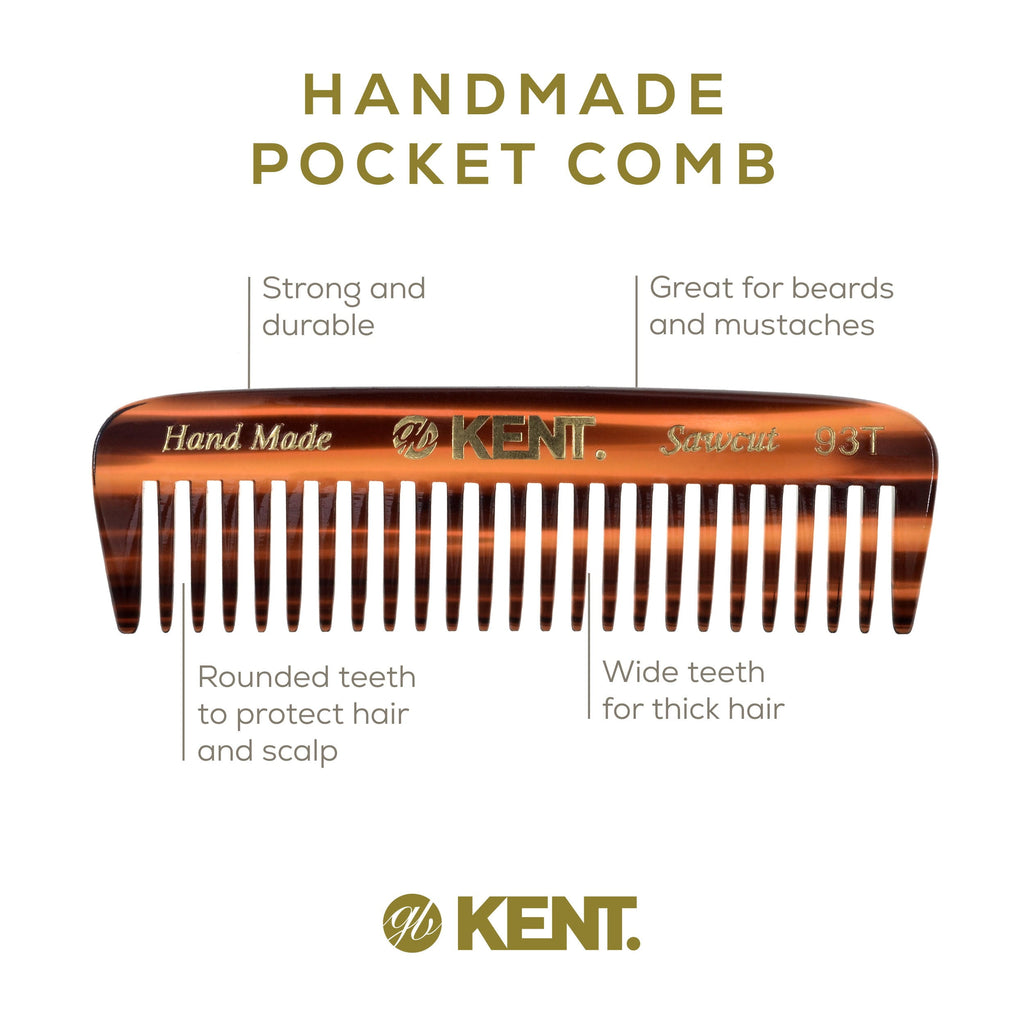 Mini Beard Comb for Men, Wide Tooth Men's Comb, Mustache Comb and Beard Combs for Facial Hair, Small Pocket Sized Tra... - Image 4