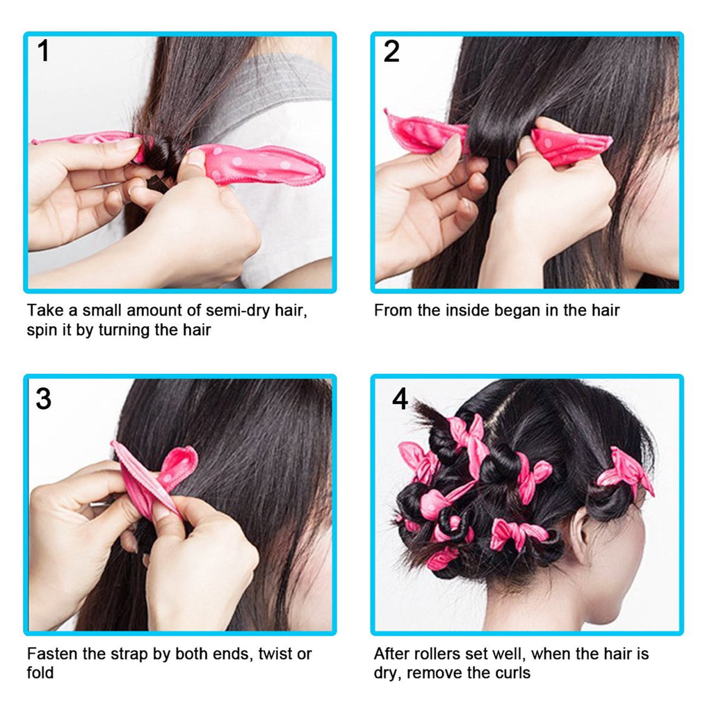 24Pcs Rollers Night Sleep Foam Curler Rollers Flexible Soft Pillow Rollers Sponge Styling Rollers Tools - Image 3