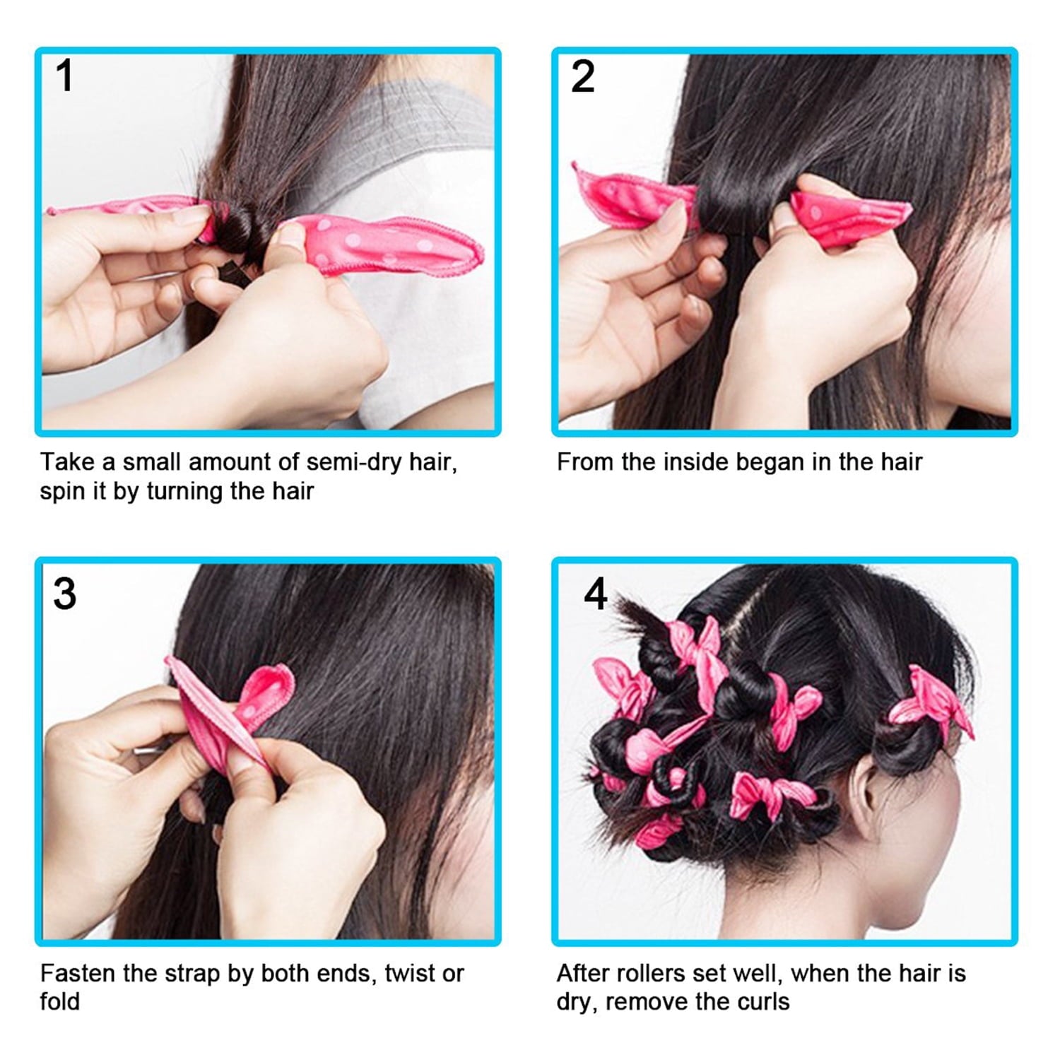 24Pcs Rollers Night Sleep Foam Curler Rollers Flexible Soft Pillow Rollers Sponge Styling Rollers Tools - Image 3