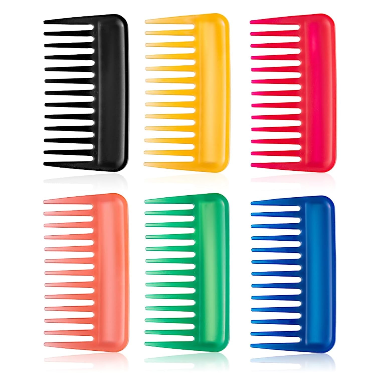 6 Pcs Small Combs for Hair, Small Mini Wide Tooth Comb, 4.3 Inches Mini Comb, Travel Detangling Comb, Pocket Combs, Shower Wet Portable Comb