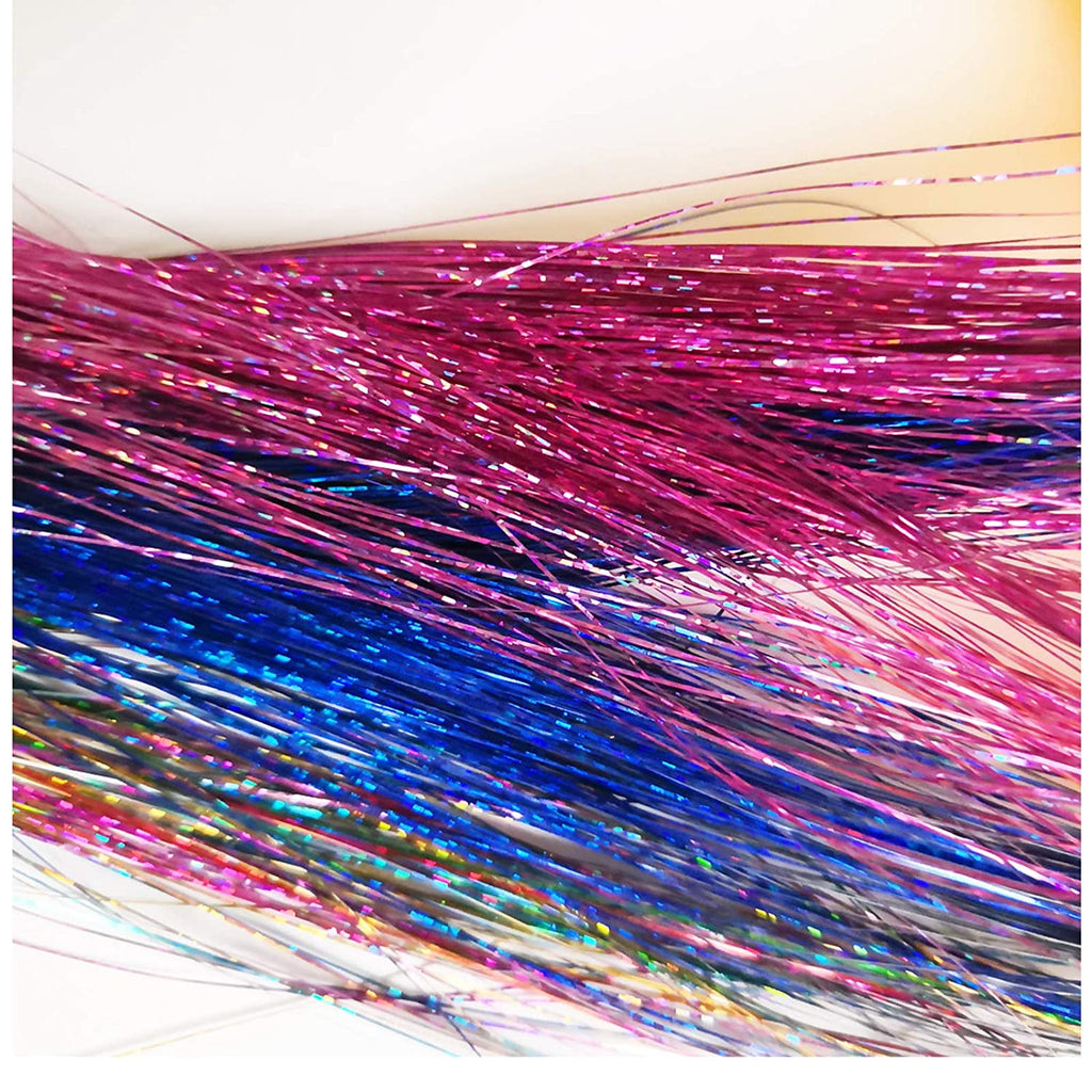 With Tools 12 Colors Fairy Heat Resistant Glitter Kit 47 Inch Sparkling Shiny Extensions - Image 2