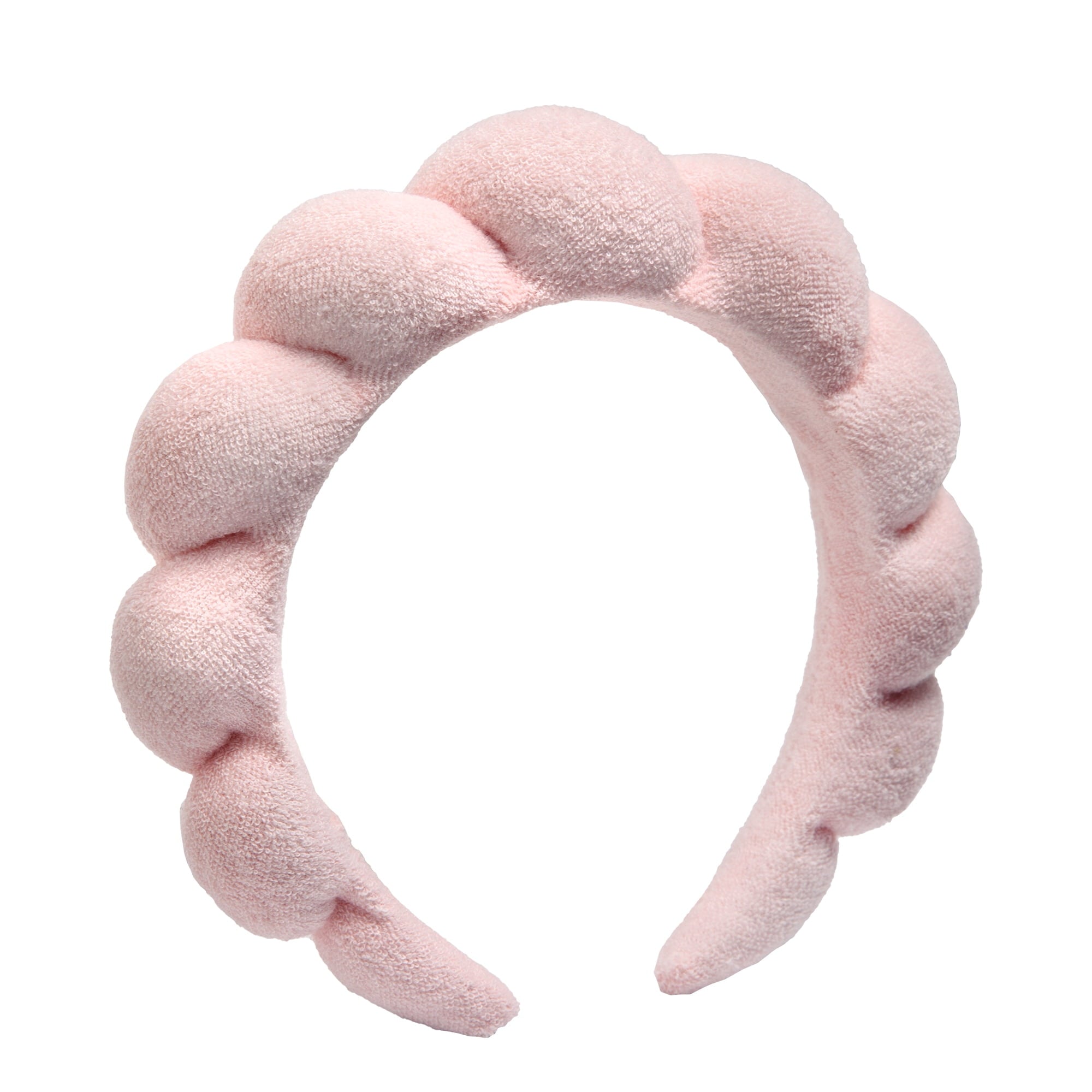 Enchante Crescent Pink Spa Headband with Soft Comfort Design for Skincare & Makeup - Image 2