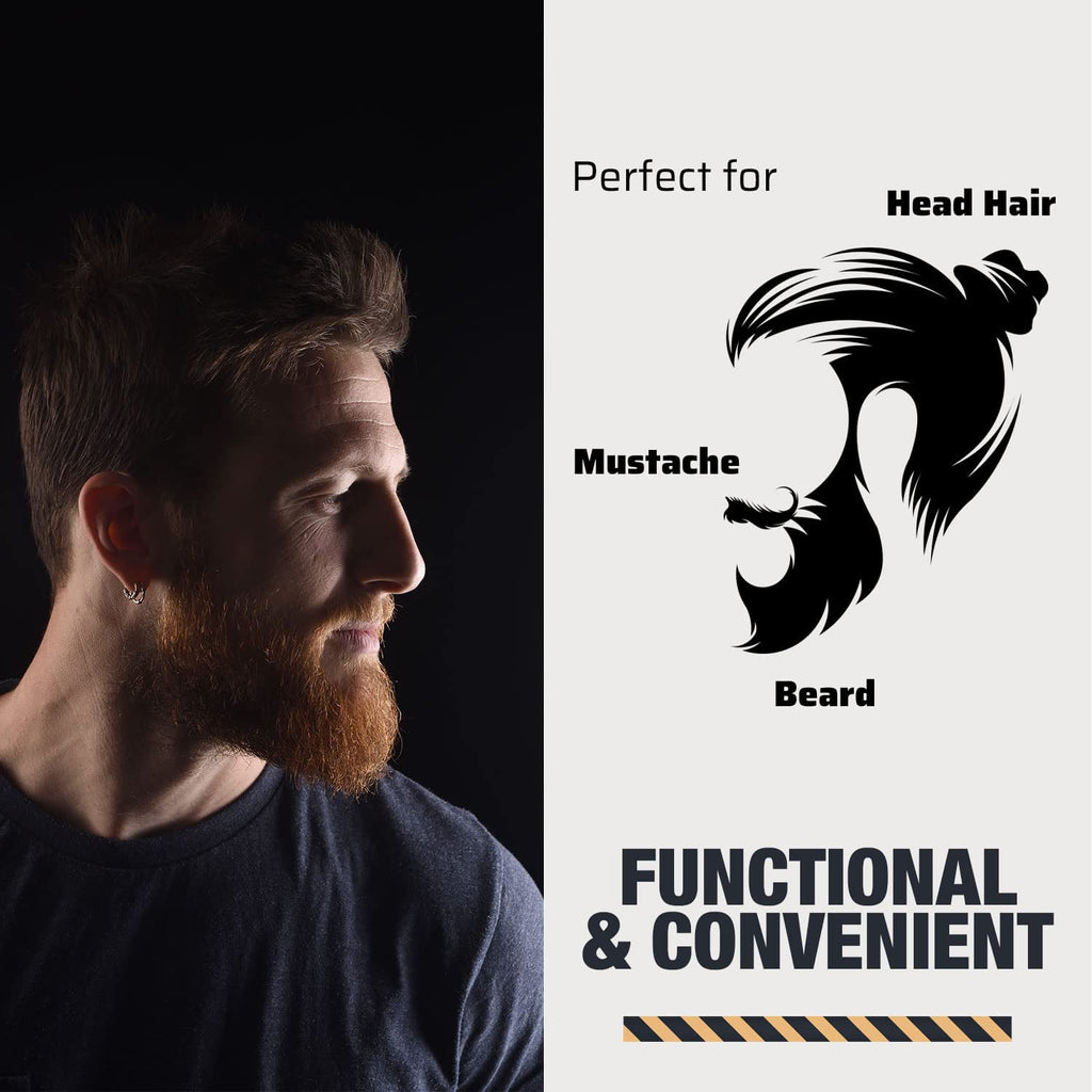 Wooden Beard & Hair Comb Set for Men Grooming Comb for Beards, Mustaches, and Head Hair - Image 5