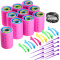 60pcs/set Rollers Curly Tools With Pin Net Clips Non Slip Clips Styling Accessories For Women And Girls