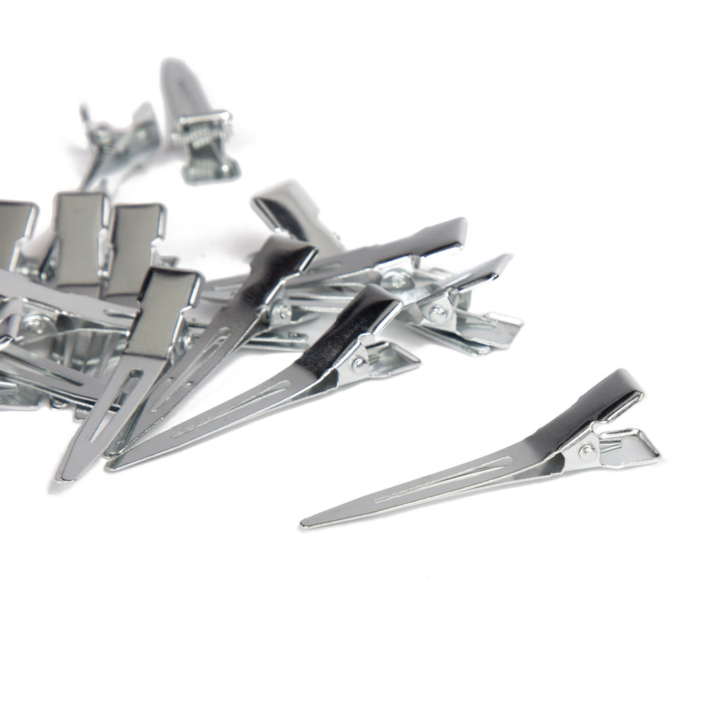Cousin DIY 1.75 in Single Prong Metal Hair Clip, Bulk Pack of 33, Silver, Small, Adult - Image 4