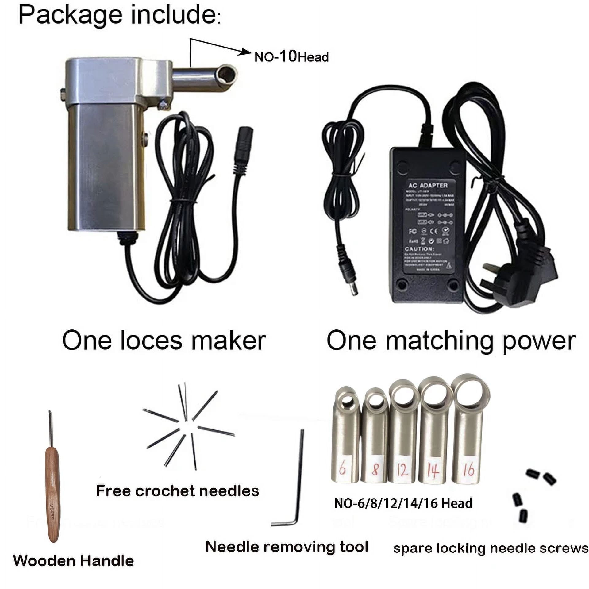 Machine Crochet Braiding Hair Making For Mini 3 Needles Stainless Steel - Image 2