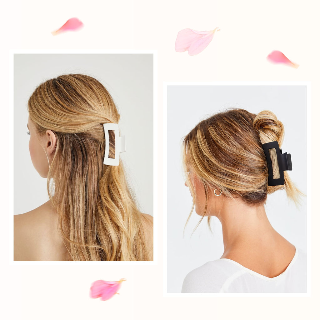 Vigorpace 12 Pack 3.5" Medium Hair Claw Clips for Women Thick Thin Hair, Strong Hold Banana Clips - Image 4