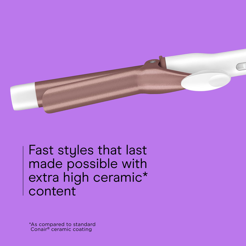 Ceramic Curling Iron, 1” Barrel, Classic Curls, 5 LED Heat Settings, 1 Count - Image 2