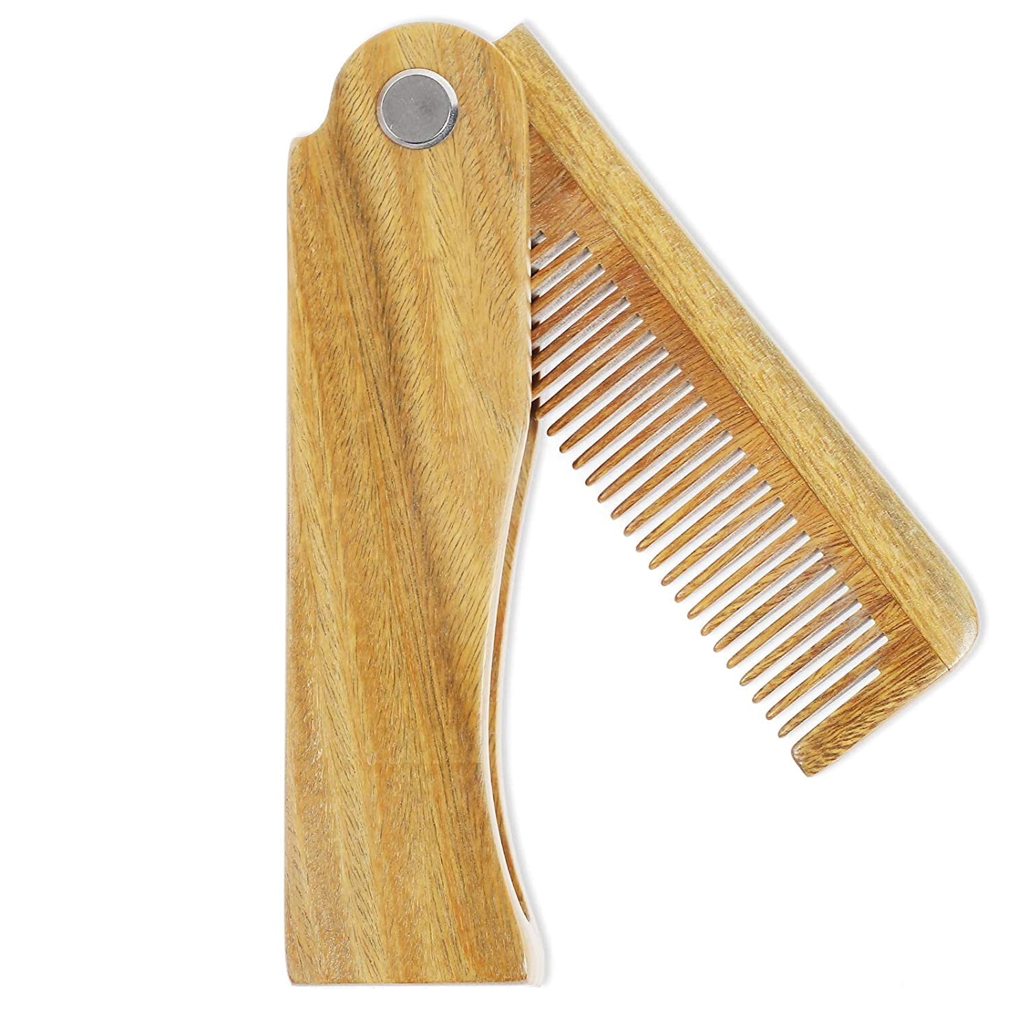 Tooth Folding Brush Comb for Men Hair, Beard, and Mustache Styling, Pocket sized for Easy Carry - Image 2