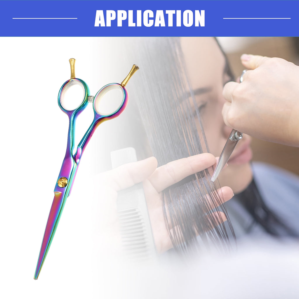 Vocoste Hair Scissors Hair Cutting Scissors Stainless Steel Razor Hair Trimming Scissors 5.9" Long Multicolour - Image 3