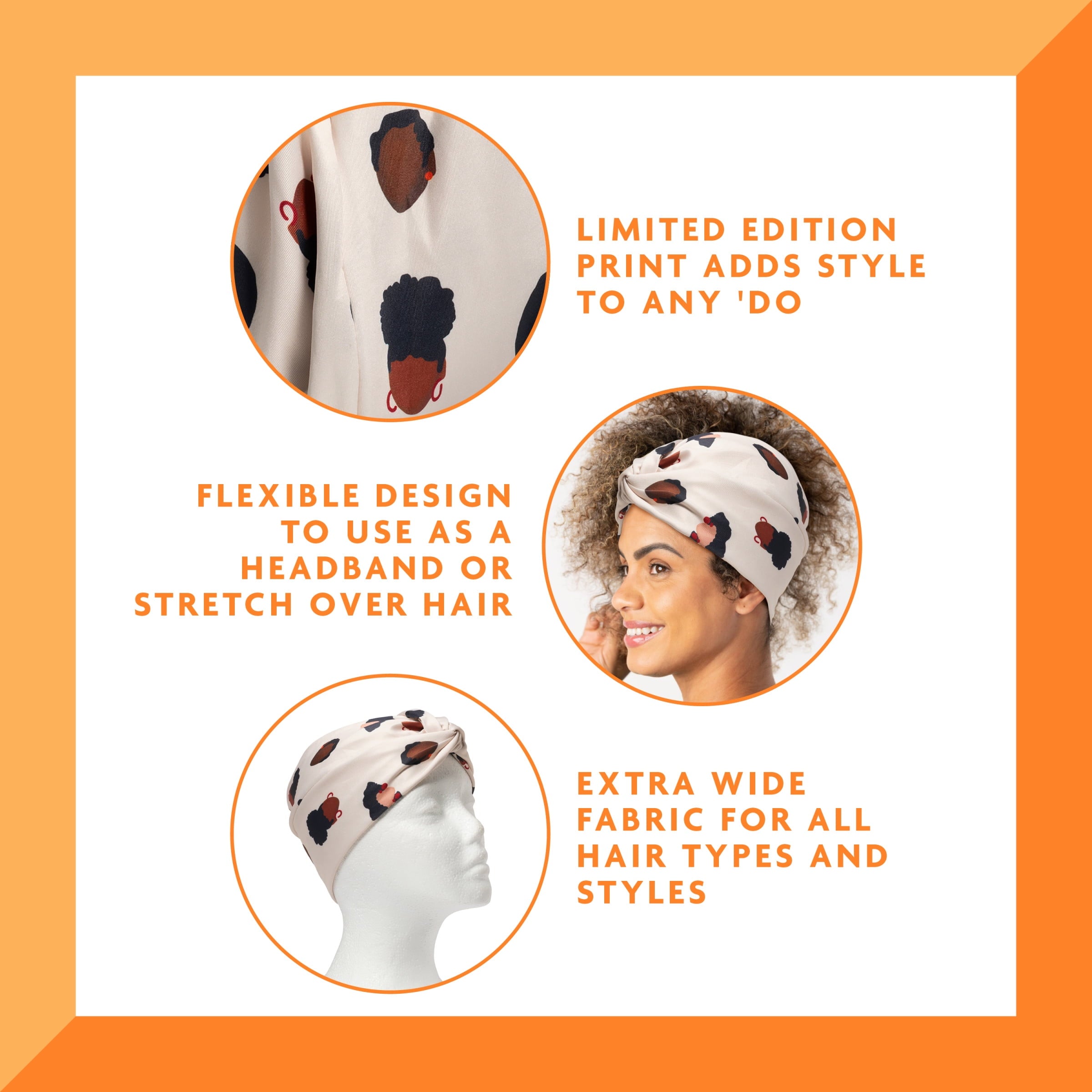 Cantu MKoby Collection, Easy Wrap Headband, Royal - Image 4
