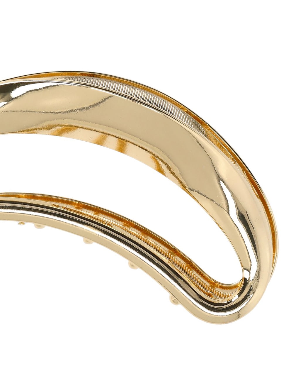 Time and Tru Women's Large Hair Claw Clip, Goldtone - Image 2
