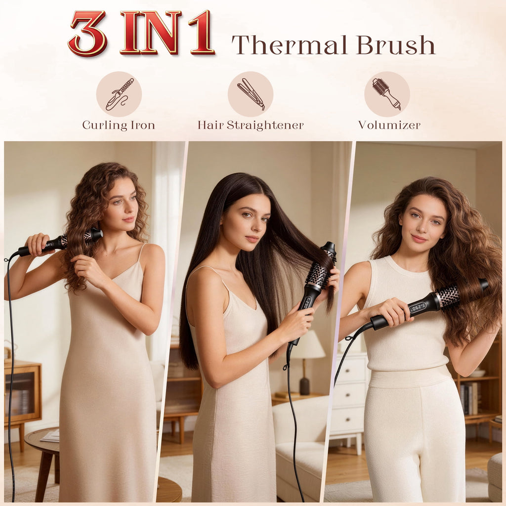 Curling Iron, Heated Round , 1.5 inch Electric Curl Wand, Curly Hair Dryer - Image 4