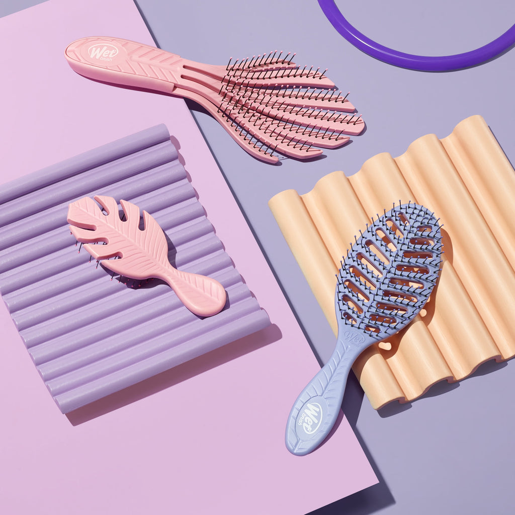 Wet Brush Go Green Curl Hair Brush Detangler, Soft, Flexible Bristles, Pink 1 Ct, Wet Or Dry Hair - Image 5