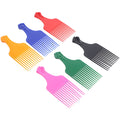 6Pcs Plastic Combs Hair Lift Combs Beard Pick Combs for Women Men