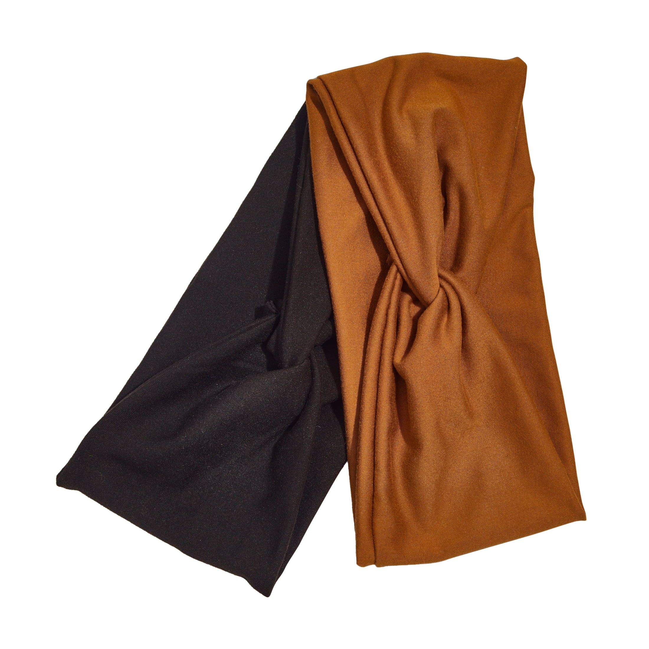 Fashion Headband, Black and Camel, 2 Pack - Image 4