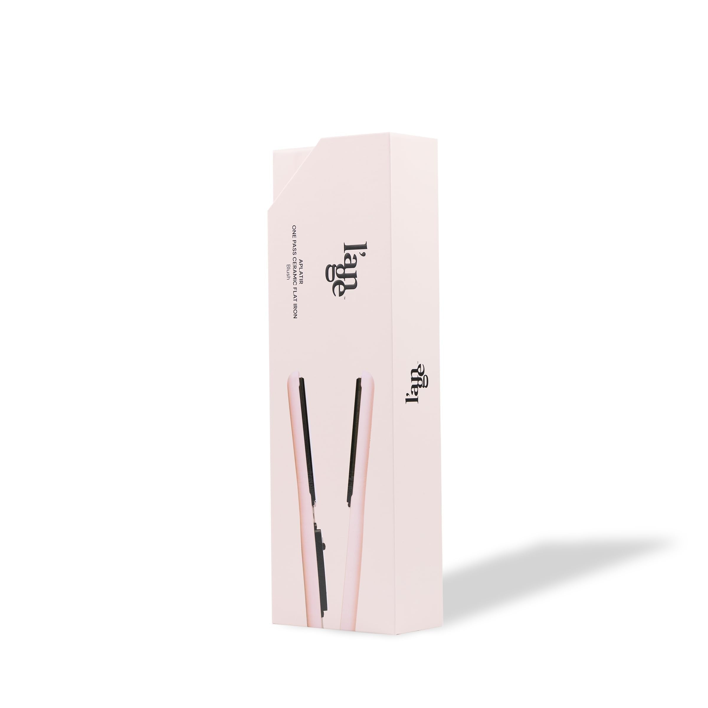 L'ange Hair Aplatir Professional 1-Inch Ceramic Flat Iron Hair Straightener, Automatic Shutoff, Blush - Image 6