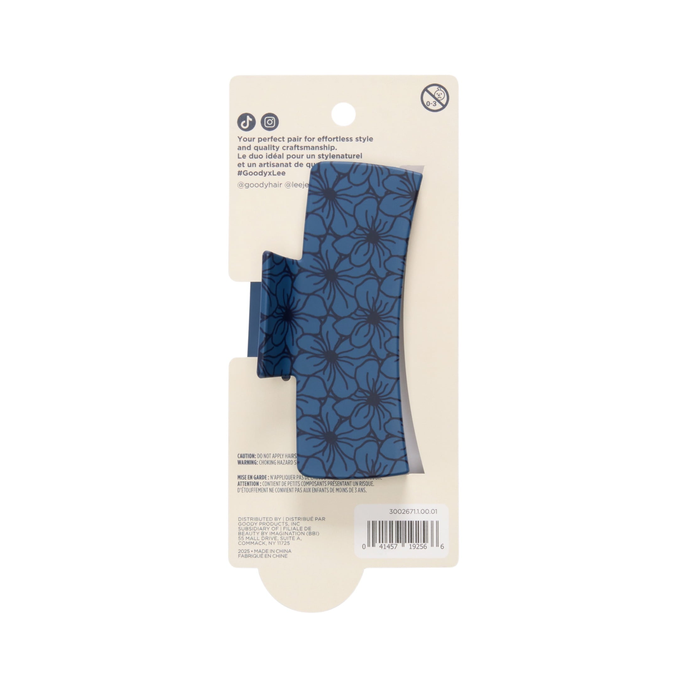x Large Claw Hair Clip, No-Slip Grip, All Hair Types, 1 Pack - Image 2
