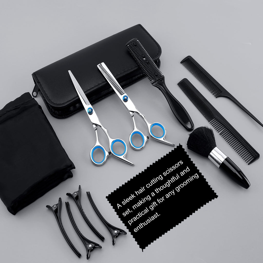 cyrico , 14 Pcs Professional cut Kit for Men and Women, Stainless Steel dressing Shears Set for Barber, Home - Image 4