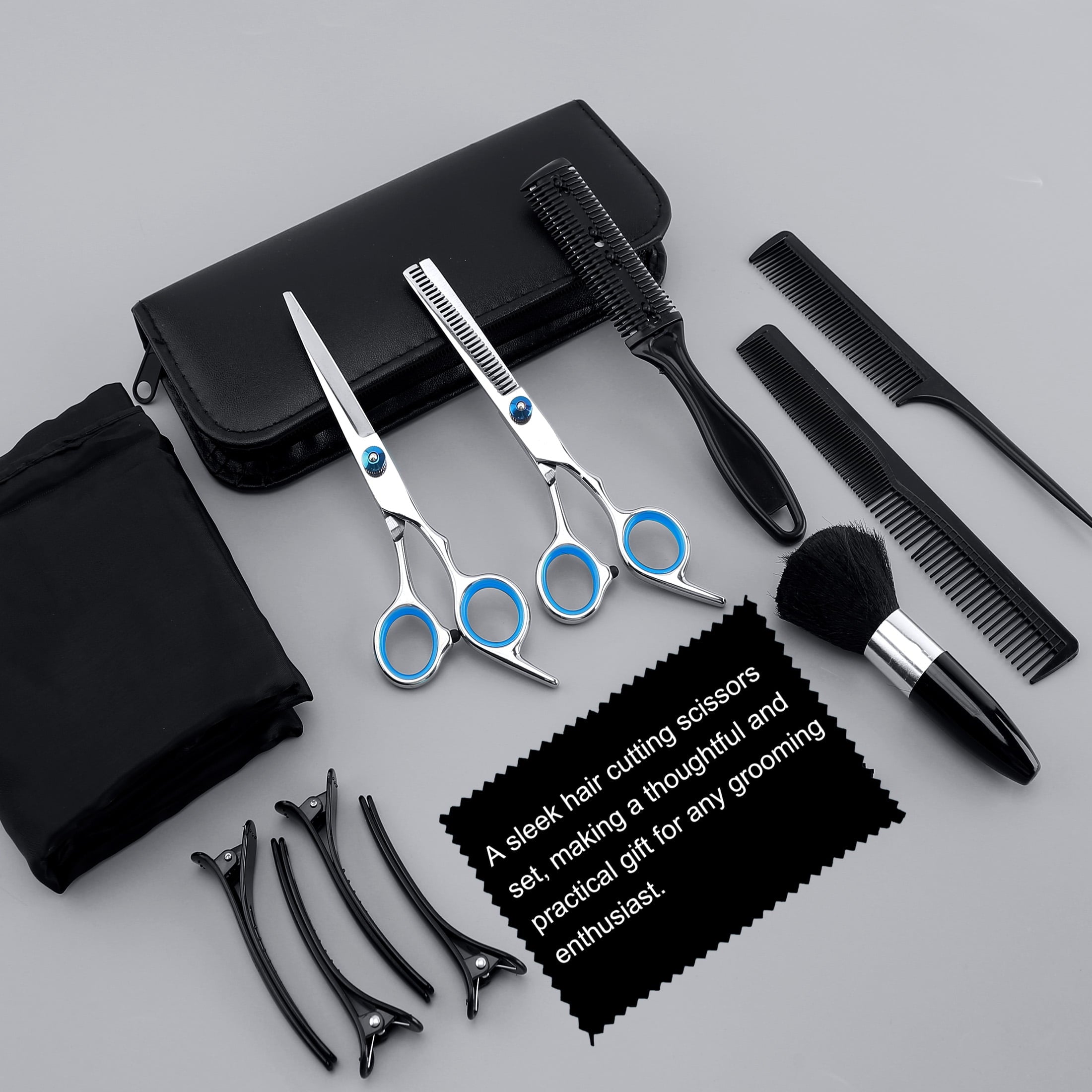 cyrico , 14 Pcs Professional cut Kit for Men and Women, Stainless Steel dressing Shears Set for Barber, Home - Image 4