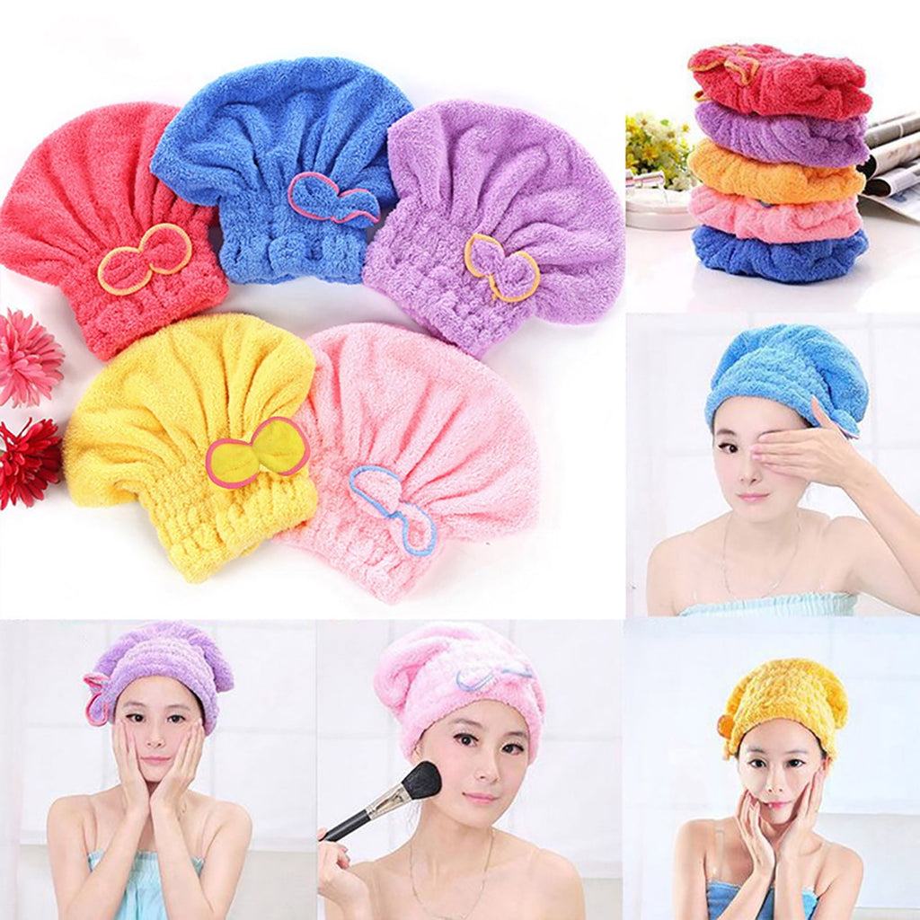 Travelwant Microfiber Hair Drying Caps, Extrame Soft & Ultra Absorbent, Fast Drying Hair Turban Wrap Towels Shower Cap for Girls and Women - Image 3